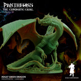 3D Printed Sordane Publishing Adult Green Dragon Pantheons The Chromatic Cabal 28 32mm D&D