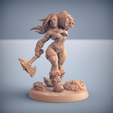 3D Printed Artisan Guild Huntress Lenna - Pinup Dragonpeak Barbarians 28mm 32mm