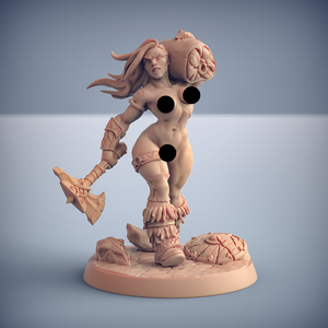 3D Printed Artisan Guild Huntress Lenna - Pinup Dragonpeak Barbarians 28mm 32mm