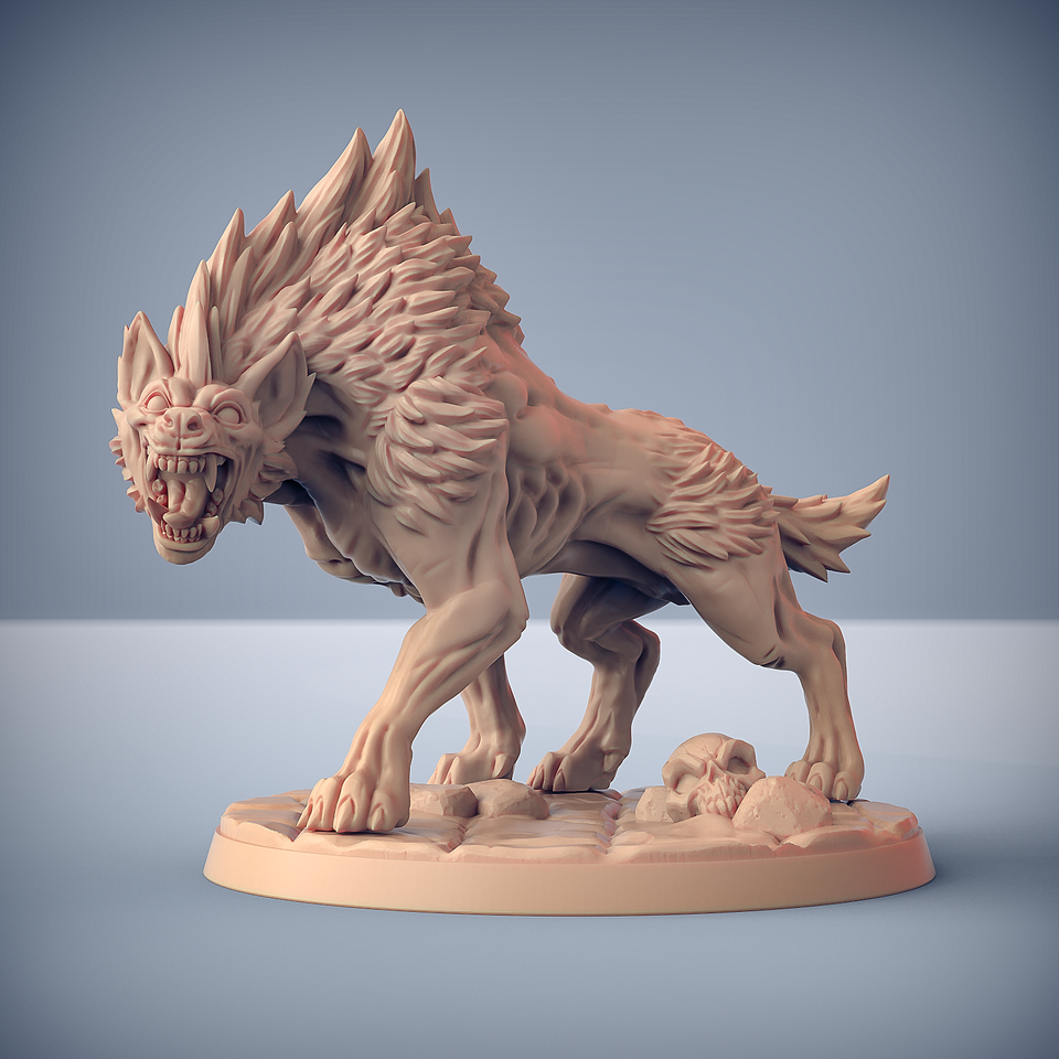 3D Printed Artisan Guild Hyenafiend Riders Bonegnasher Gnolls 28mm 32mm
