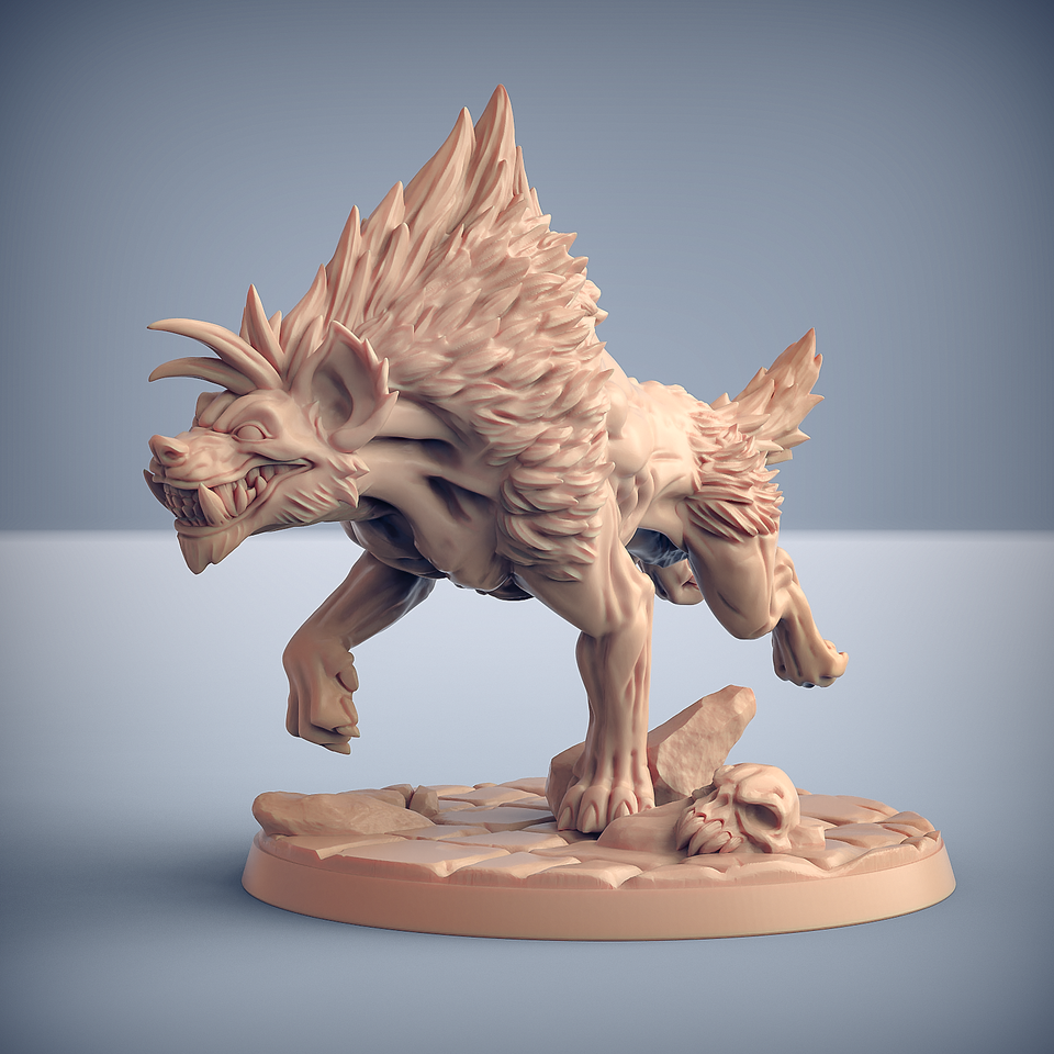 3D Printed Artisan Guild Hyenafiend Riders Bonegnasher Gnolls 28mm 32mm