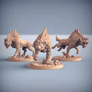 3D Printed Artisan Guild Hyenafiend Riders Bonegnasher Gnolls 28mm 32mm
