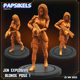 3D Printed Papsikels Jen Explosive Blonde 28mm 32mm
