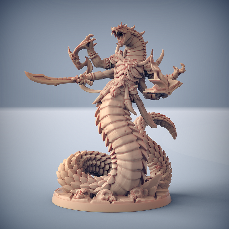 3D Printed Artisan Guild Nargskerak Darkscale Maneaters Nagarots 28mm 32mm