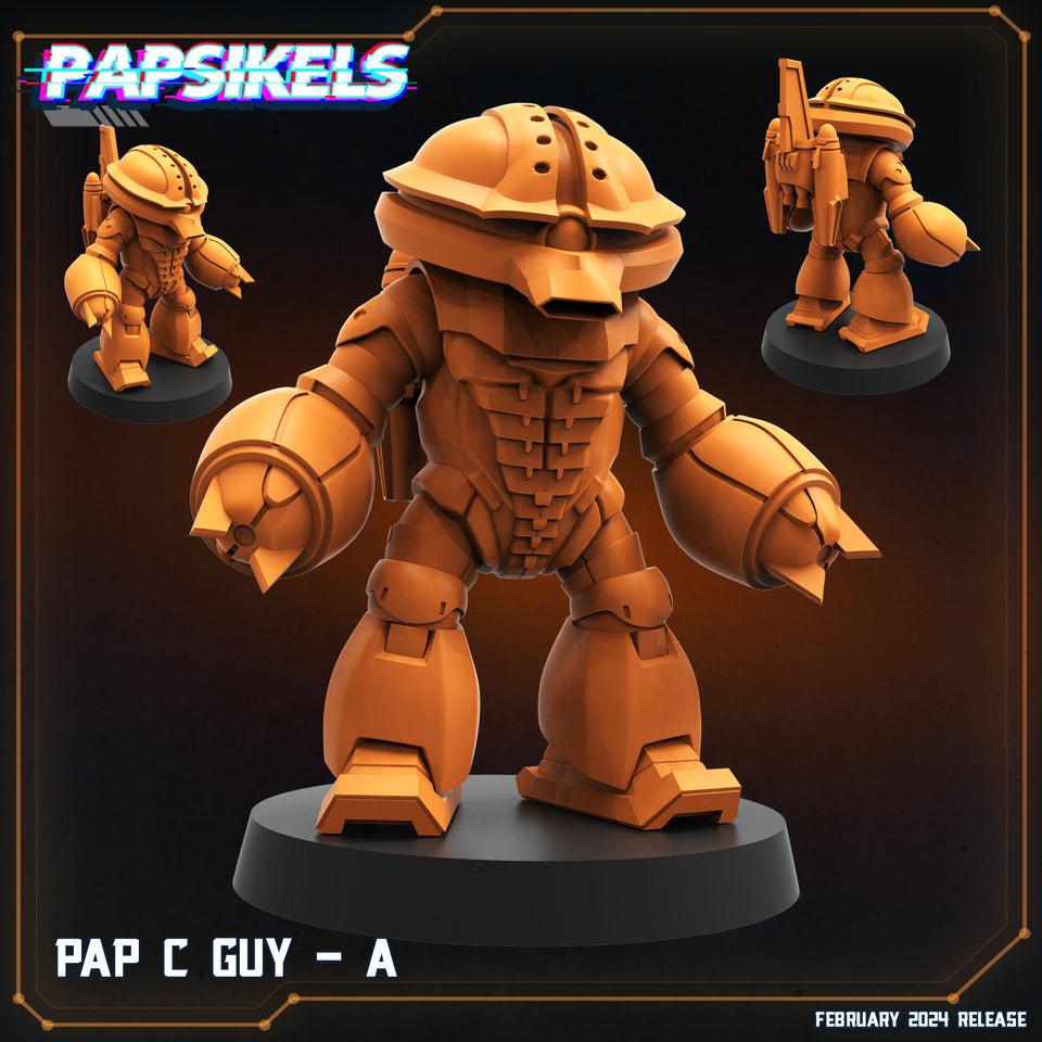 3D Printed Papsikels Pap C Guy - A 28mm 32mm