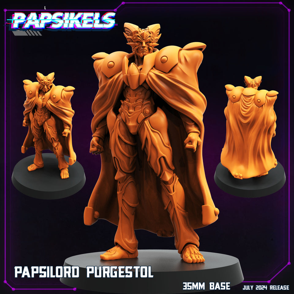 3D Printed Papsikels Papsilord Purgestol Set July 2024 Cyberpunk 28mm 32mm