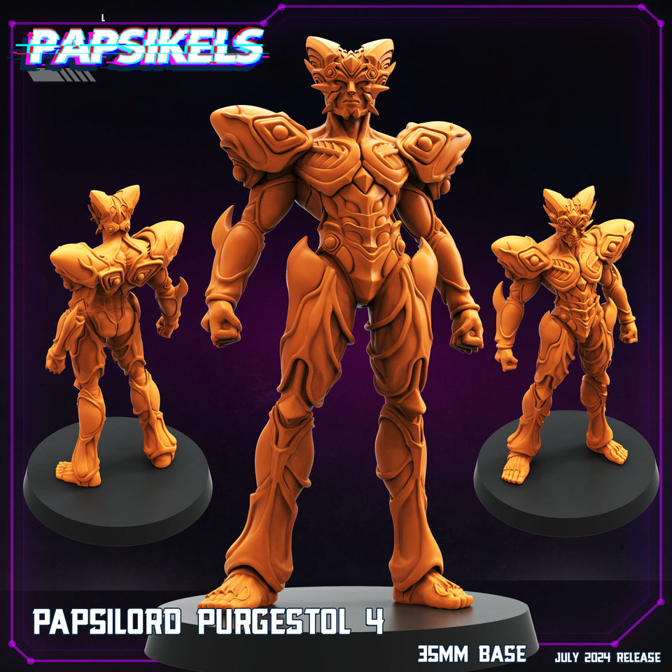 3D Printed Papsikels Papsilord Purgestol Set July 2024 Cyberpunk 28mm 32mm