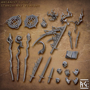 3D Printed Artisan Guild Arcanist Guild Weapons Rack Arcanists Guild 28mm 32mm