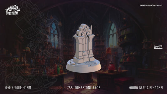 3D Printed Cast n Play Tombstone Mimic Mimics Mayhem Set 28mm 32mm D&D