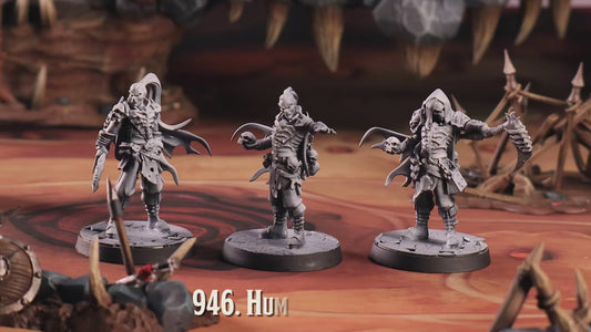 3D Printed Cast n Play Human Warlock Dungeon Guild Set 28mm 32mm D&D