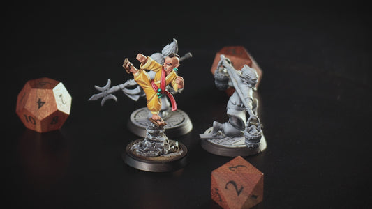 3D Printed Cast n Play Acolyte Monks Eternal Monks Set 28mm 32mm D&D