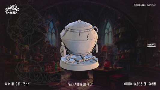 3D Printed Cast n Play Cauldron Mimic Mimics Mayhem Set 28mm 32mm D&D
