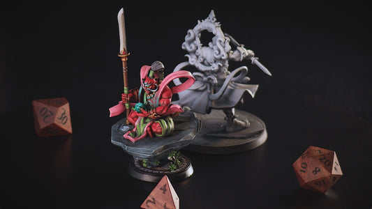 3D Printed Cast n Play Orc Monks Eternal Monks Set 28mm 32mm D&D
