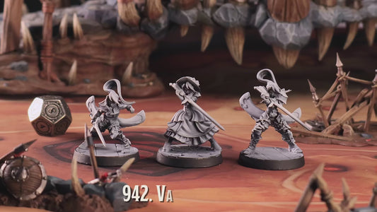 3D Printed Cast n Play Vampire Fighter Dungeon Guild Set 28mm 32mm D&D