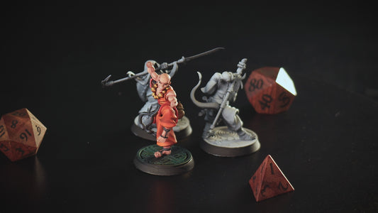 3D Printed Cast n Play Shaolin Monks Eternal Monks Set 28mm 32mm D&D