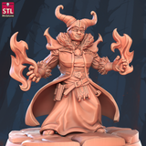 3D Printed STL Miniatures Witches Council Set 28 - 32mm War Gaming D&D