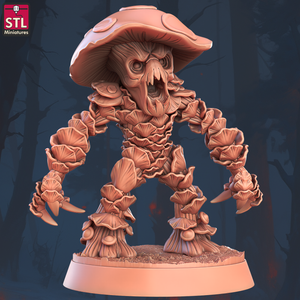 3D Printed STL Miniatures Violent Fungus Set 28 - 32mm War Gaming D&D