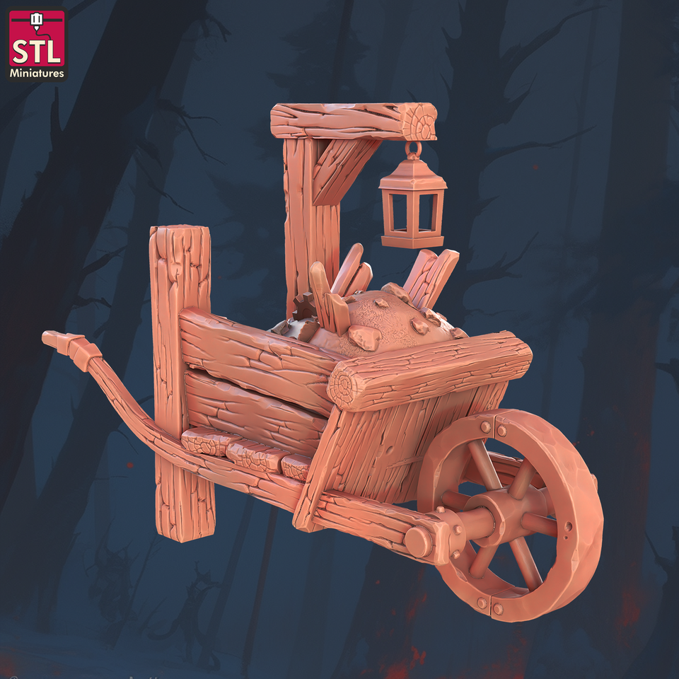 3D Printed STL Miniatures Sewers Workers Set 28 - 32mm War Gaming D&D