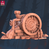 3D Printed STL Miniatures Sewers Workers Set 28 - 32mm War Gaming D&D