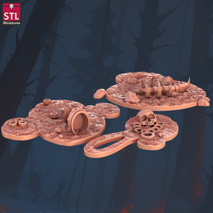 3D Printed STL Miniatures Sewers Workers Set 28 - 32mm War Gaming D&D