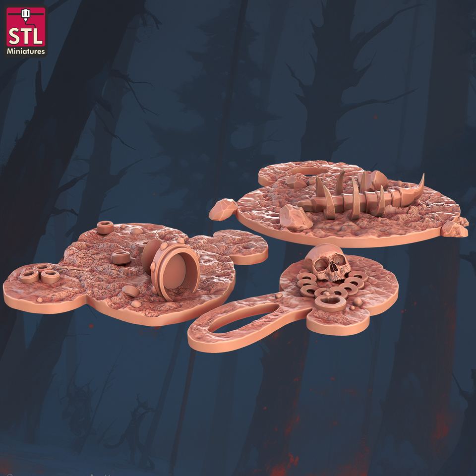 3D Printed STL Miniatures Sewers Workers Set 28 - 32mm War Gaming D&D