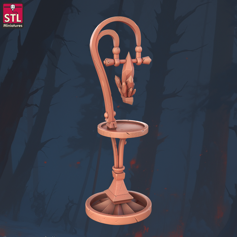 3D Printed STL Miniatures Staff Crafters Set 28 - 32mm War Gaming D&D