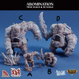 3D Printed Sordane Publishing Arcane Minis Cult of Umiera Abomination 28 32mm D&D