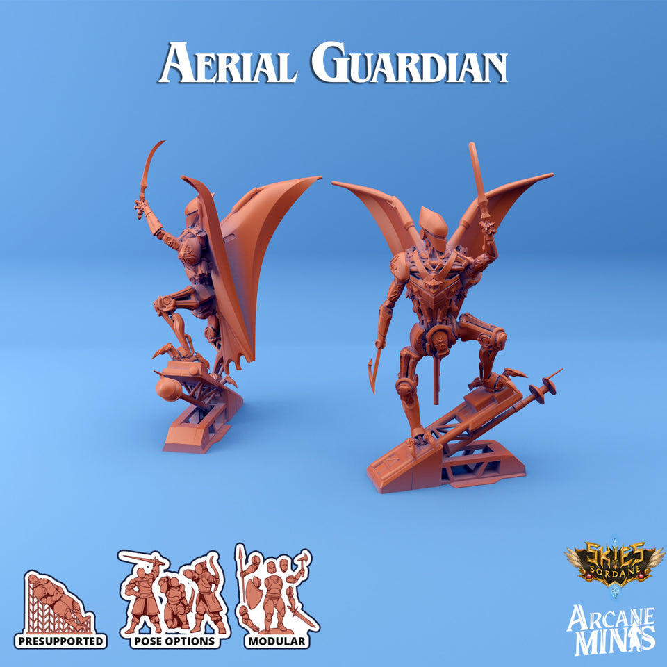 3D Printed Sordane Publishing Arcane Minis Shard Guardians Aerial Set Shard Guardian Set 28 32mm D&D