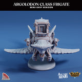 3D Printed Sordane Publishing Arcane Minis Mini Ship - Argolodon Frigate 28 32mm D&D