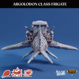 3D Printed Sordane Publishing Airship Argolodon Class Frigate MM (XYZ) 931 x 793 x 355 28 32mm D&D