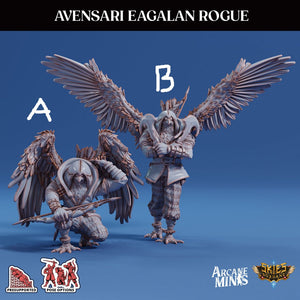 3D Printed Sordane Publishing Avensari Eagalan Rogue Mighty Skies A Sordane Stories Set 28 32mm D&D