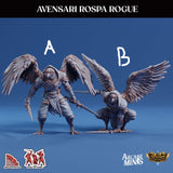 3D Printed Sordane Publishing Arcane Minis Avensari Rospa Rogue Mighty Skies A Sordane Stories Set 28 32mm D&D