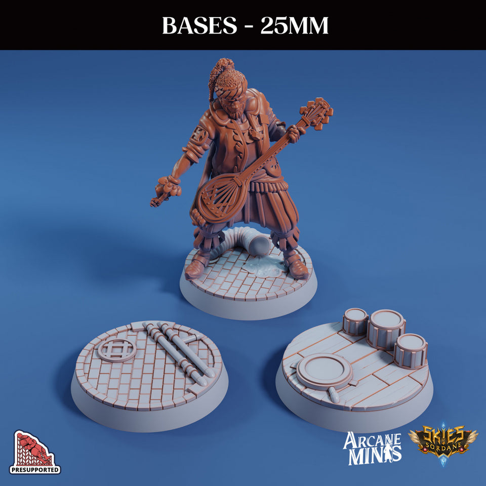 3D Printed Sordane Publishing Base Pack 1 Sordane Bases 28 32mm D&D