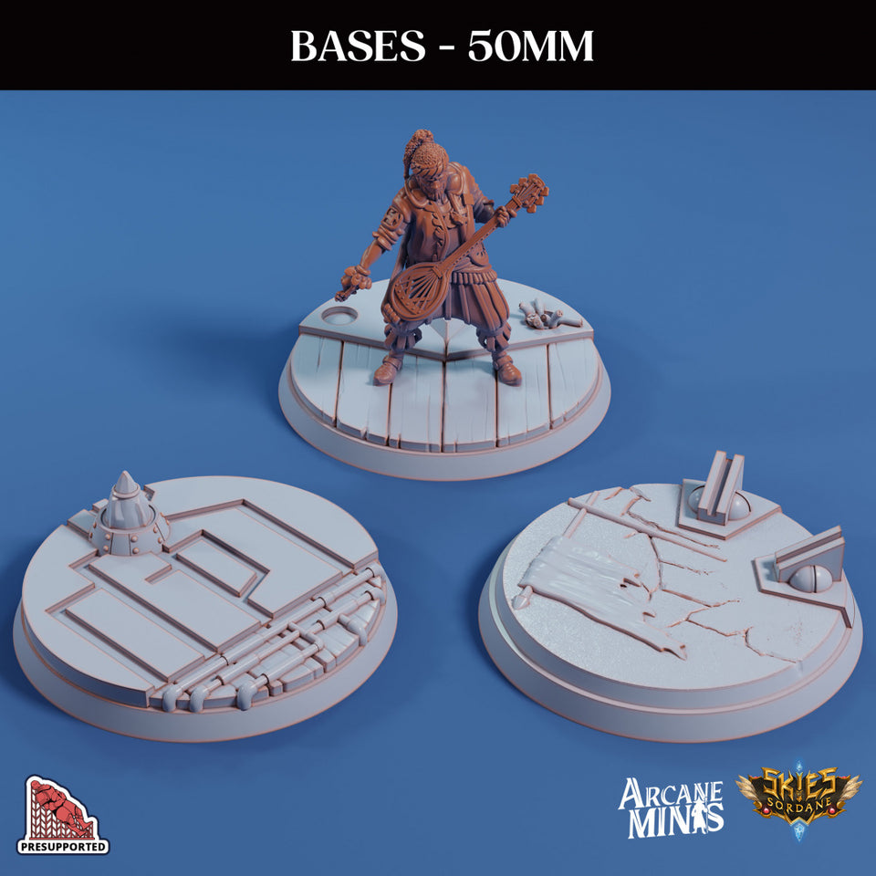 3D Printed Sordane Publishing Base Pack 1 Sordane Bases 28 32mm D&D