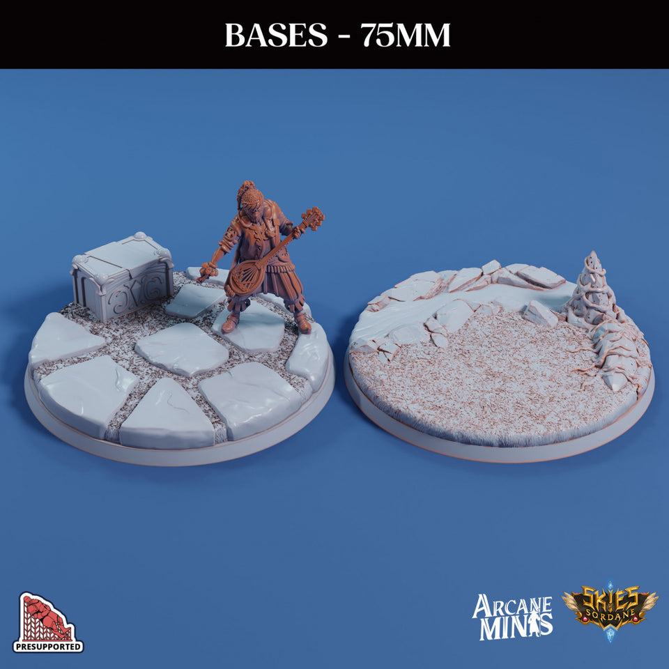 3D Printed Sordane Publishing Base Pack 1 Sordane Bases 28 32mm D&D