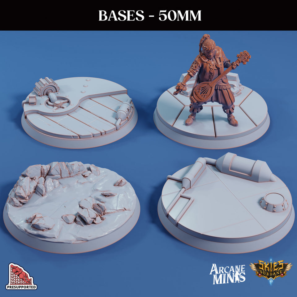 3D Printed Sordane Publishing Base Pack 3 Sordane Bases 28 32mm D&D