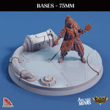 3D Printed Sordane Publishing Base Pack 3 Sordane Bases 28 32mm D&D