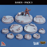 3D Printed Sordane Publishing Base Pack 3 Sordane Bases 28 32mm D&D