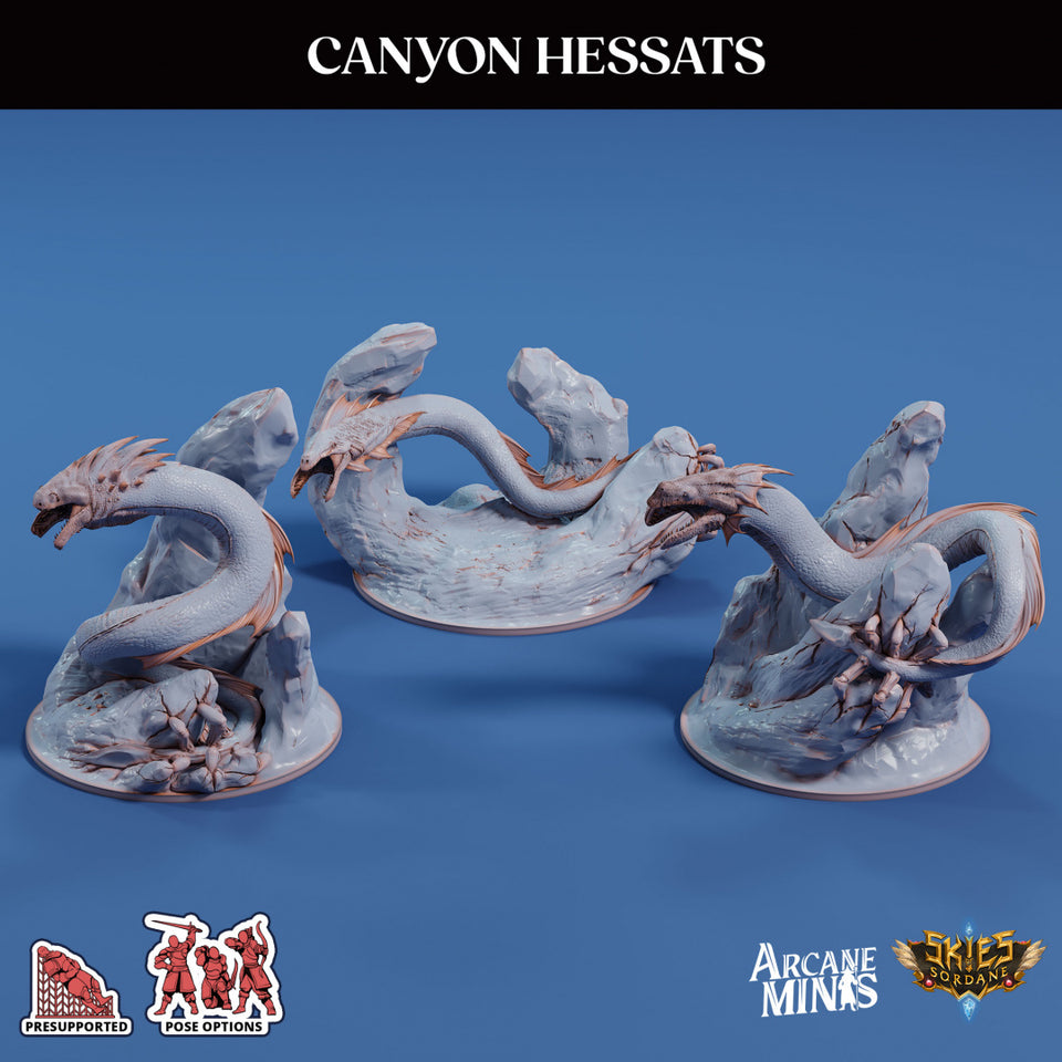 3D Printed Sordane Publishing Canyon Hessats 28 32mm D&D