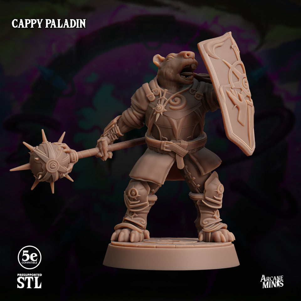 3D Printed Sordane Publishing Cappy Paladin 28 32mm D&D