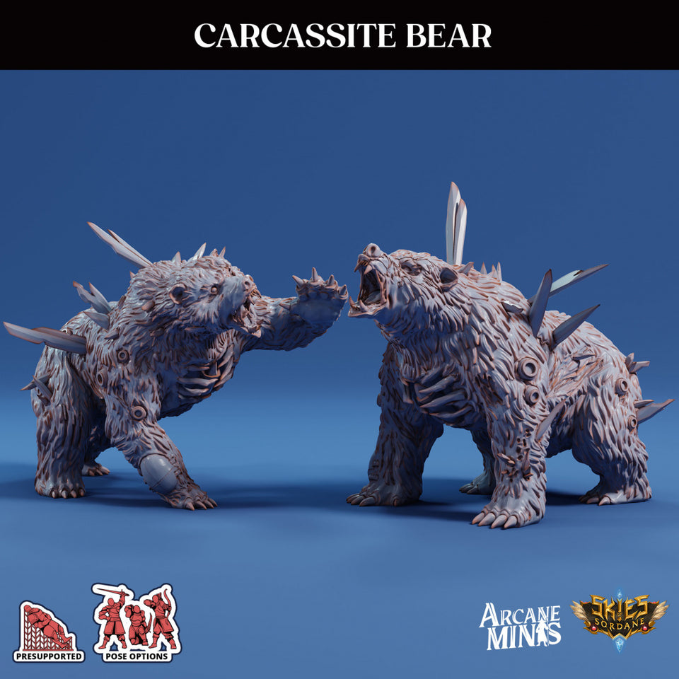 3D Printed Sordane Publishing Arcane Minis Carcassite Beast Bear Cult of Umiera 28 32mm D&D