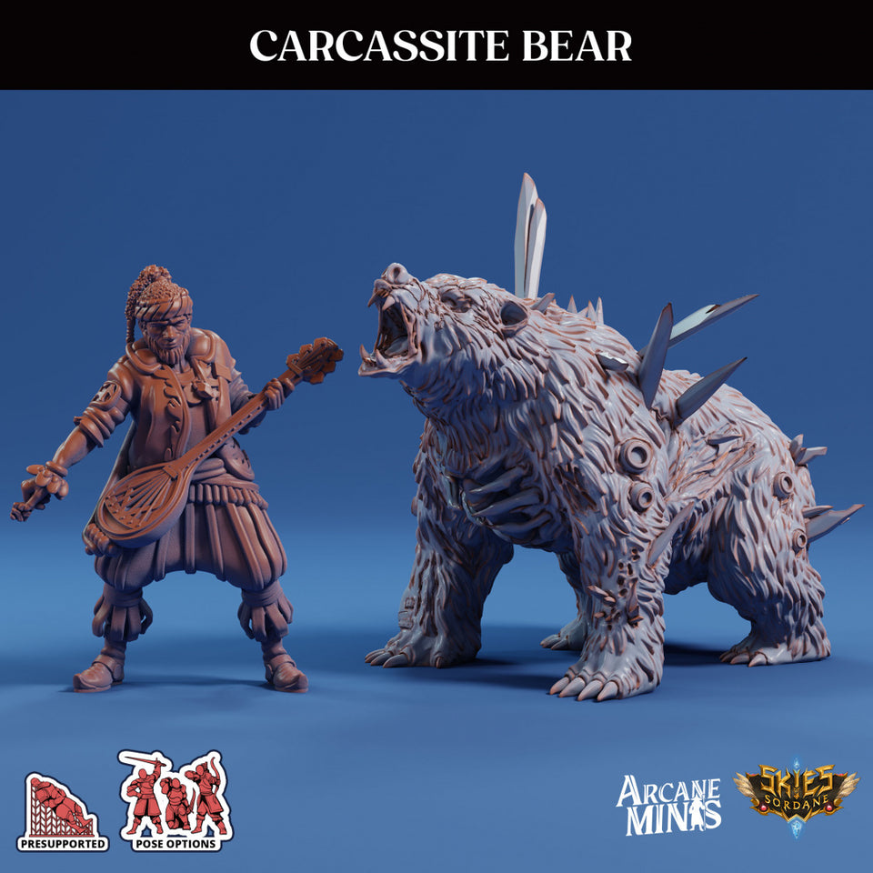 3D Printed Sordane Publishing Arcane Minis Carcassite Beast Bear Cult of Umiera 28 32mm D&D