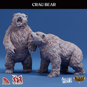 3D Printed Sordane Publishing Arcane Minis Crag Bear Cult of Umiera 28 32mm D&D