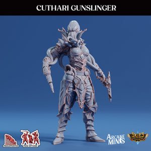 3D Printed Sordane Publishing Cuthari Gunslinger Echoes of Madness A Sordane Stories 28 32mm D&D