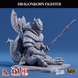 3D Printed Sordane Publishing Arcane Minis Dragonborn Fighter Scrapper Pirates Set 28 32mm D&D