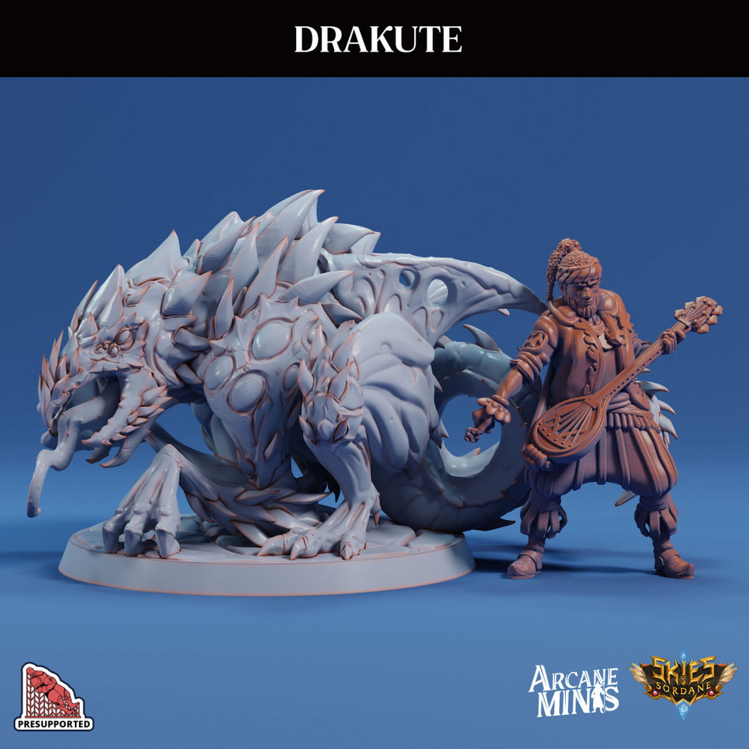 3D Printed Sordane Publishing Drakute Discovering Aldarra Adventure 28 32mm D&D