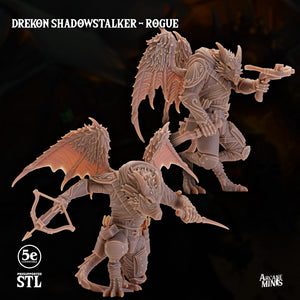 3D Printed Sordane Publishing Drekon Shadowstalker Rogue Set 28 32mm D&D
