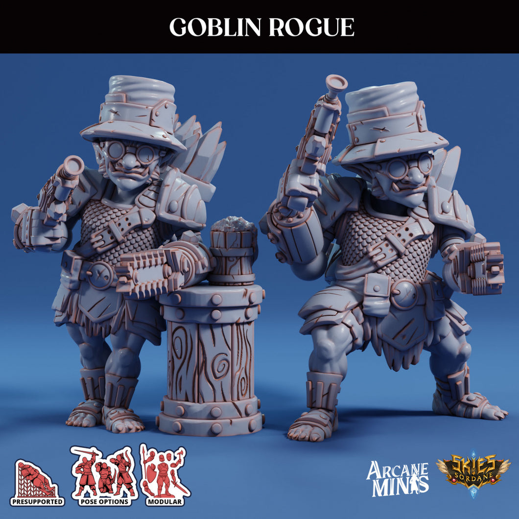 3D Printed Sordane Publishing Arcane Minis Goblin Rogue Scrapper Pirates Set 28 32mm D&D