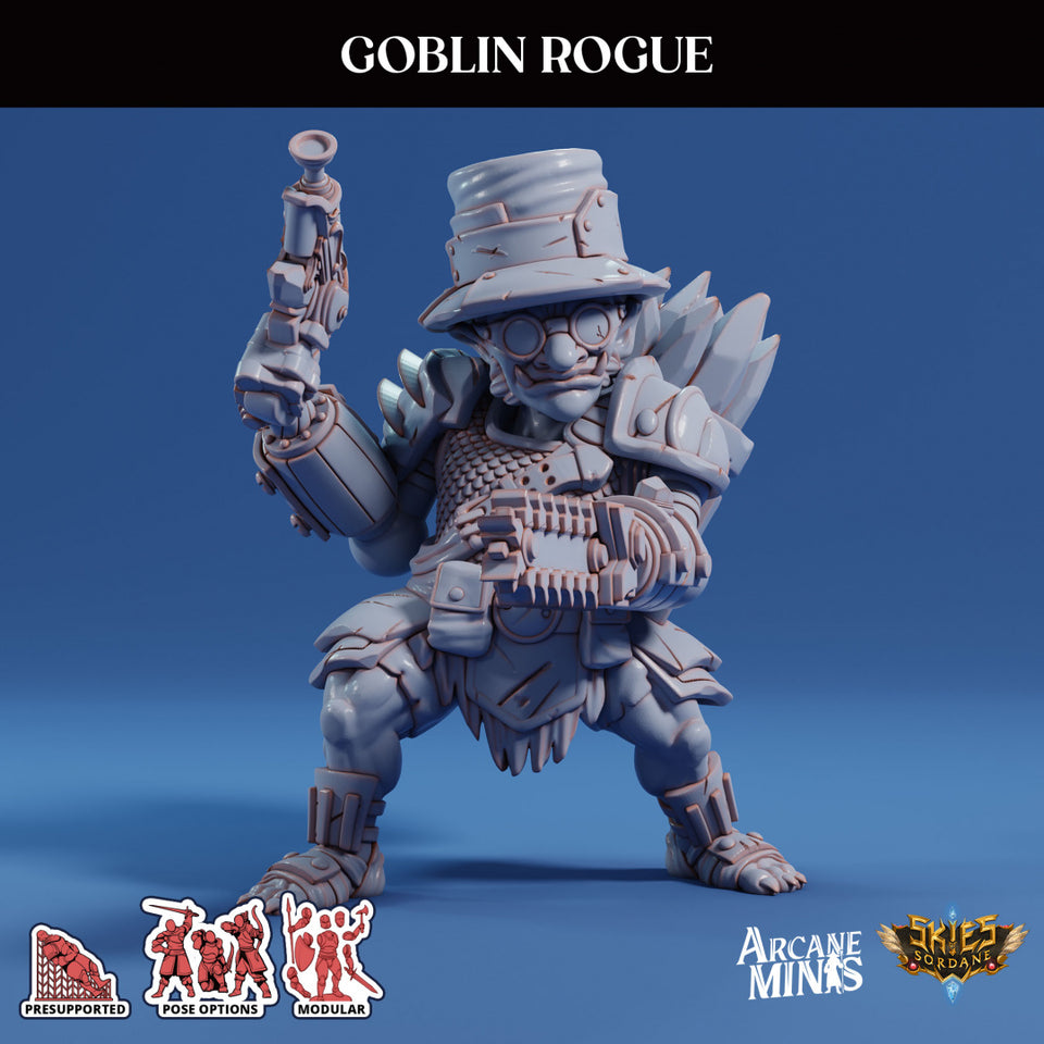 3D Printed Sordane Publishing Arcane Minis Goblin Rogue Scrapper Pirates Set 28 32mm D&D