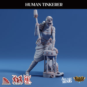3D Printed Sordane Publishing Arcane Minis Human Tinkerer Scrapper Pirates Set 28 32mm D&D